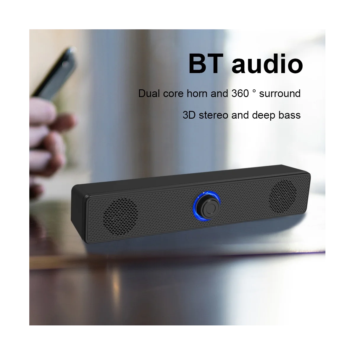 USB Powered Soundbar Bluetooth Speaker 4D Surround in USA.