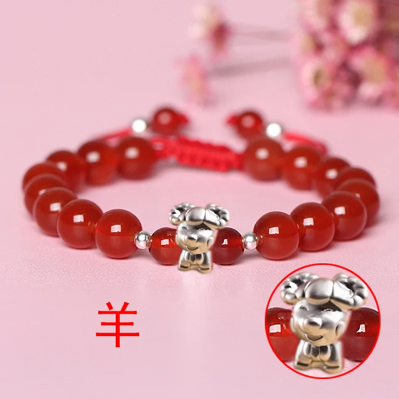 Sterling Silver Red Rope for Women and Men Korean Version in USA.