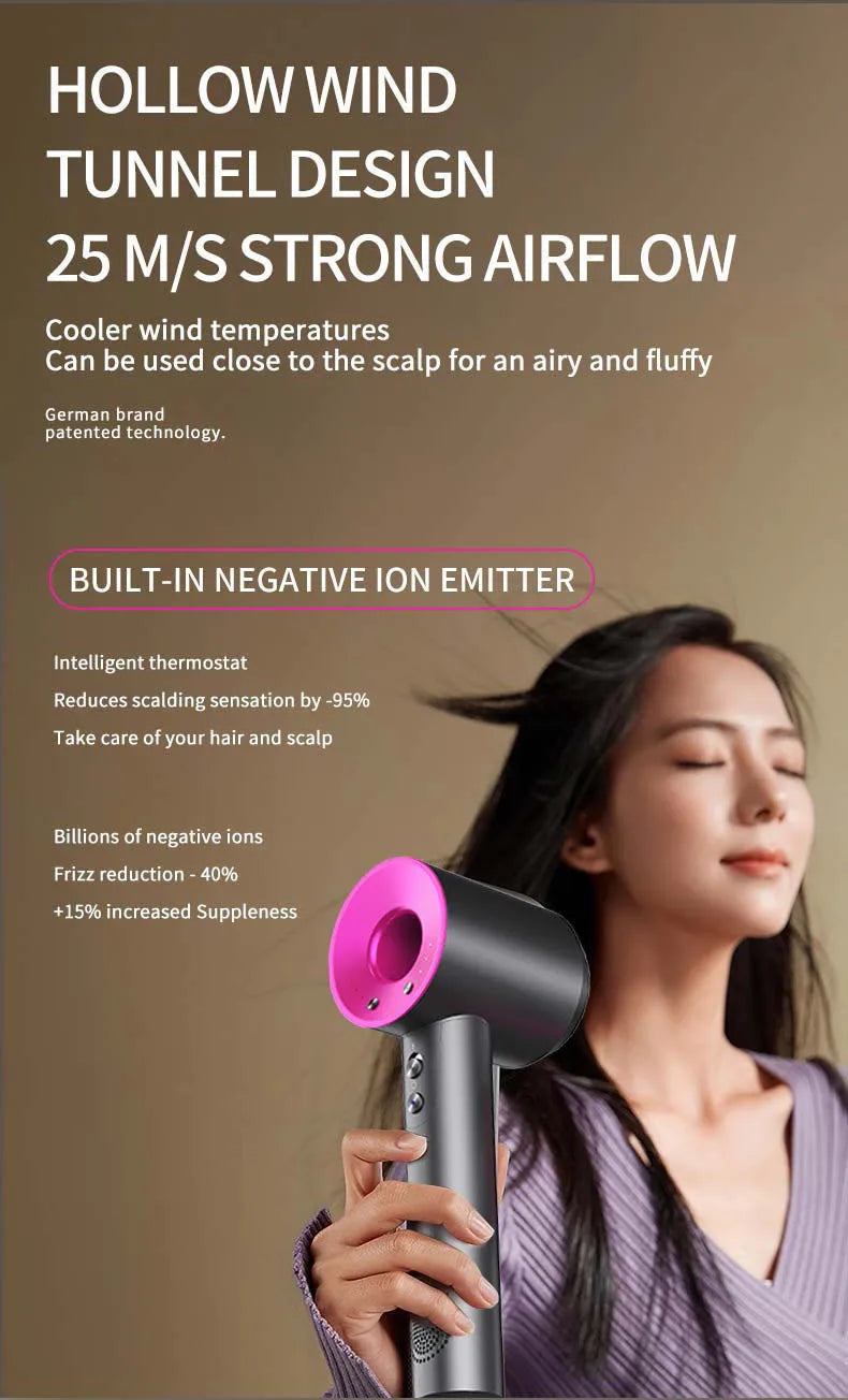 Negative Ion Hair Dryer Constant Temperature Portable Anion Hair Dryer