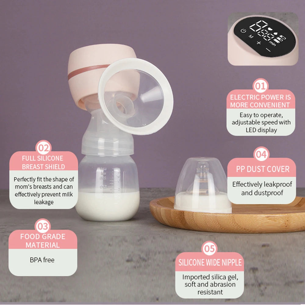 Portable Electric Breast Pump Breast Pump LED Screen in USA