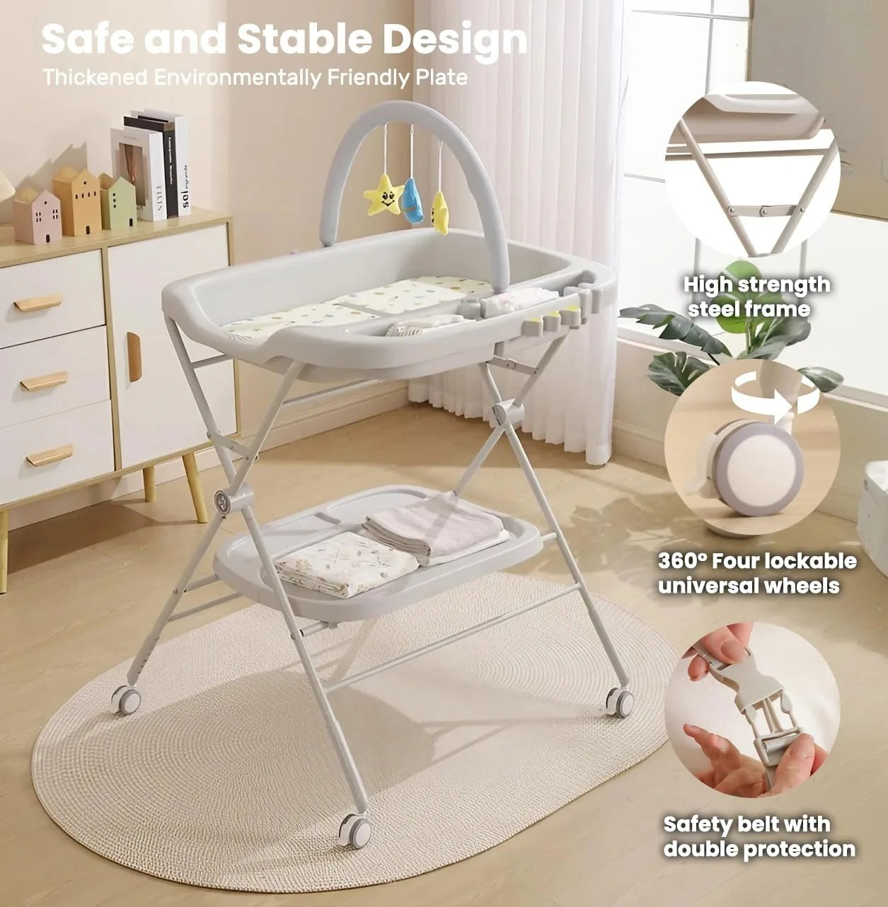 Baby Portable Diaper Changing Table, Folding Diaper Changing in USA