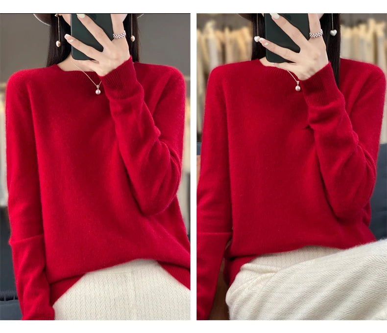 New cashmere sweater women's sweater autumn in USA