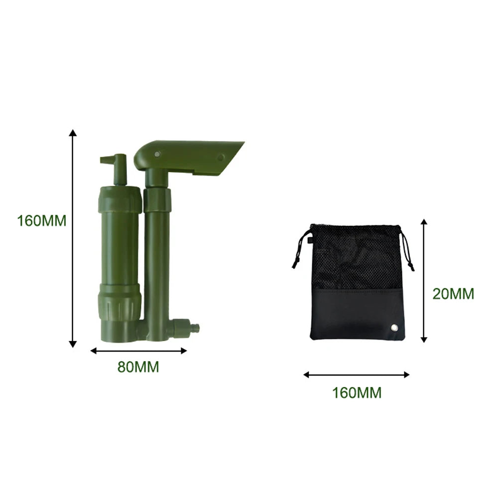 Hand Pump Water Filter Camping Water Purifier Filtration System in USA