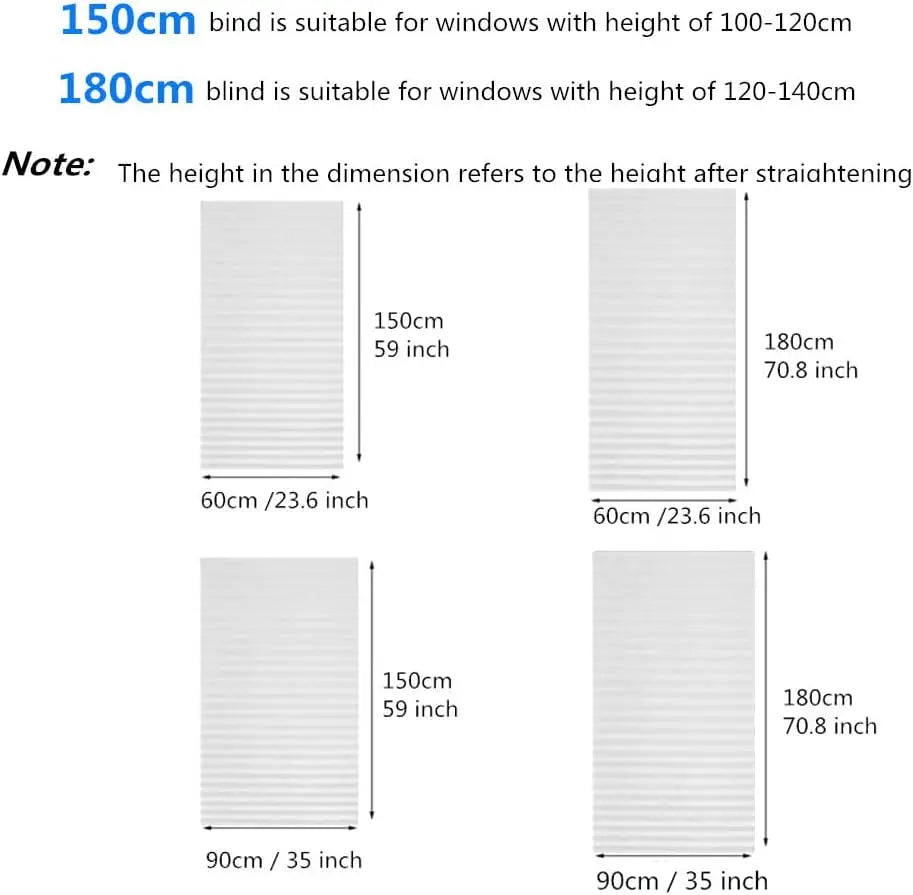 Simple Pleated Blinds Windows Doors ,Shades Home in USA