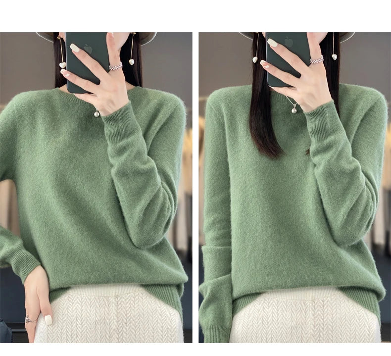 New cashmere sweater women's sweater autumn in USA