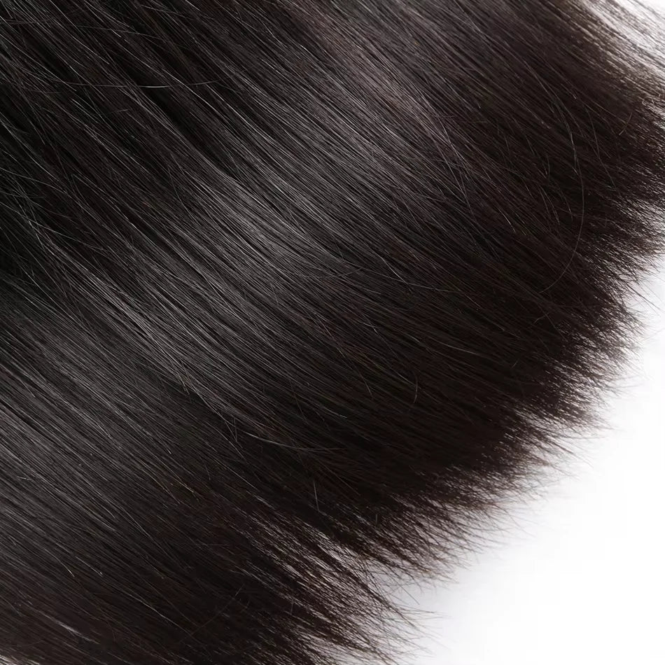 Natural Color Brazilian Human Hair Straight Bundles in USA