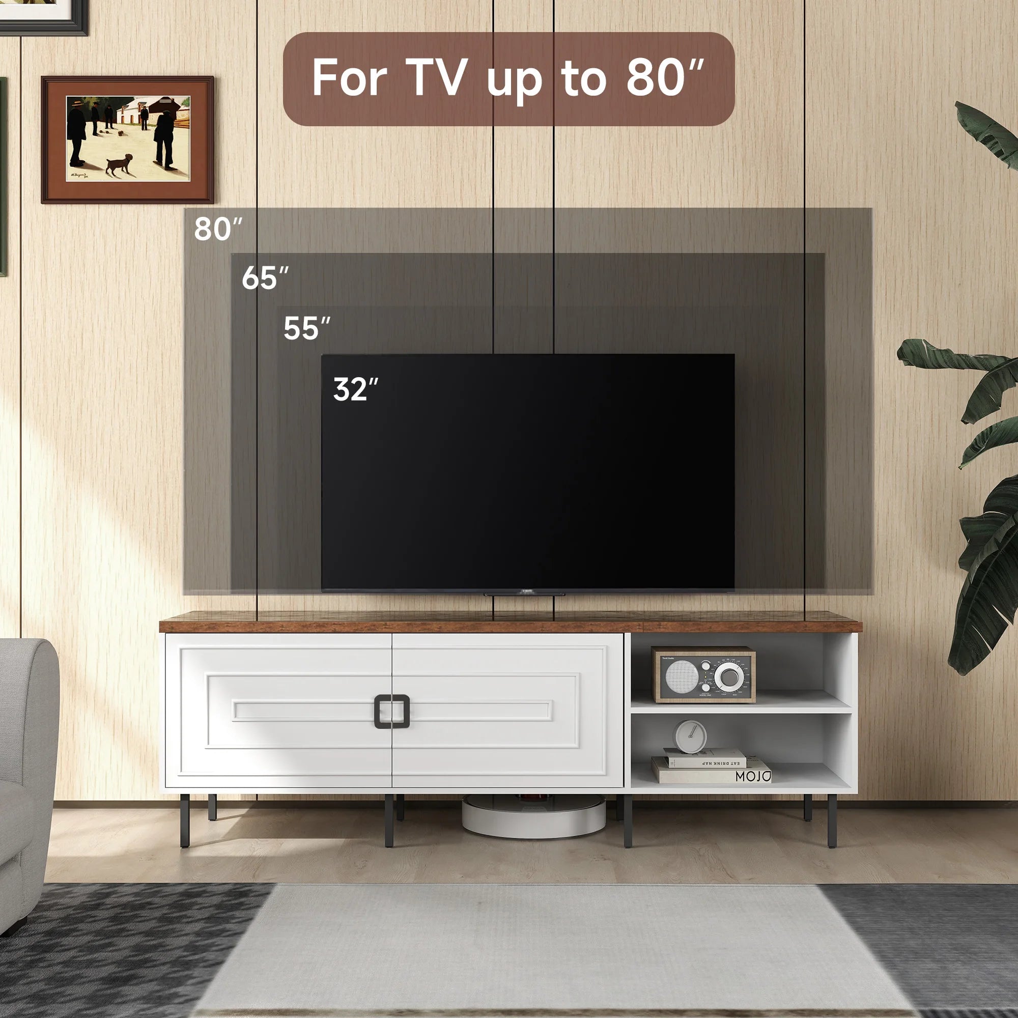 TV Stands Living Room Furniture Stand TV, Modern Storage IN USA.