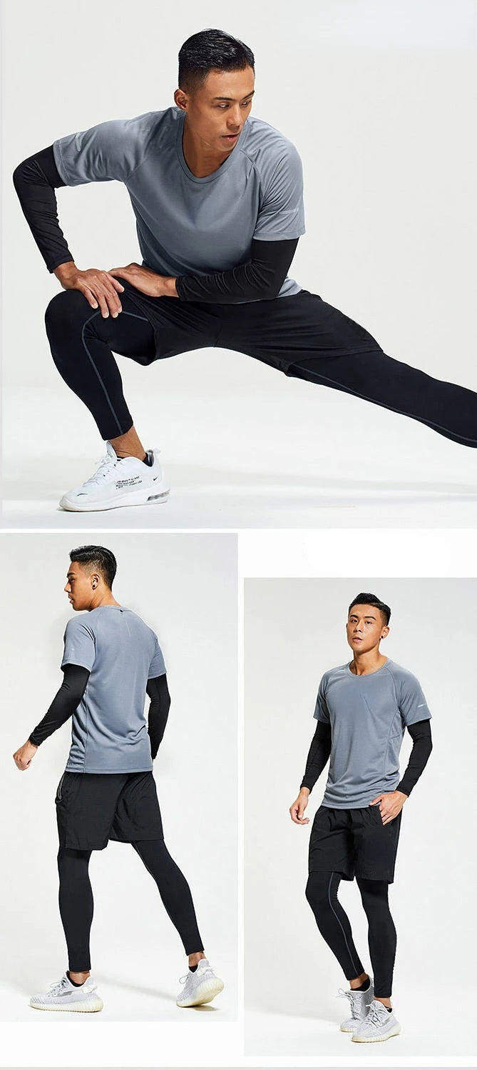 Men's Tracksuit Gym Fitness Compression Basketball Sports in USA