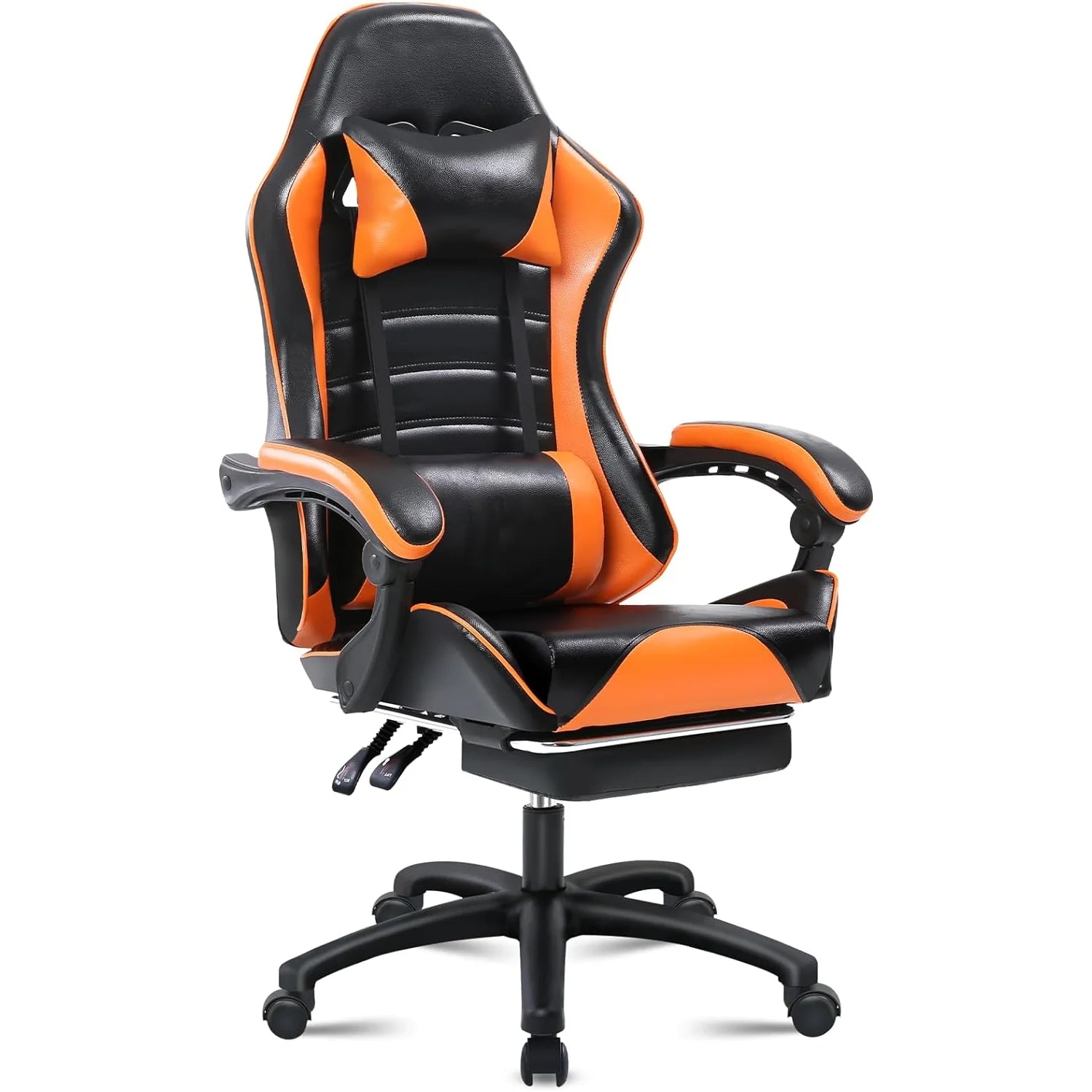 Ergonomic Gaming Chair with Footrest, PU Leather IN USA.