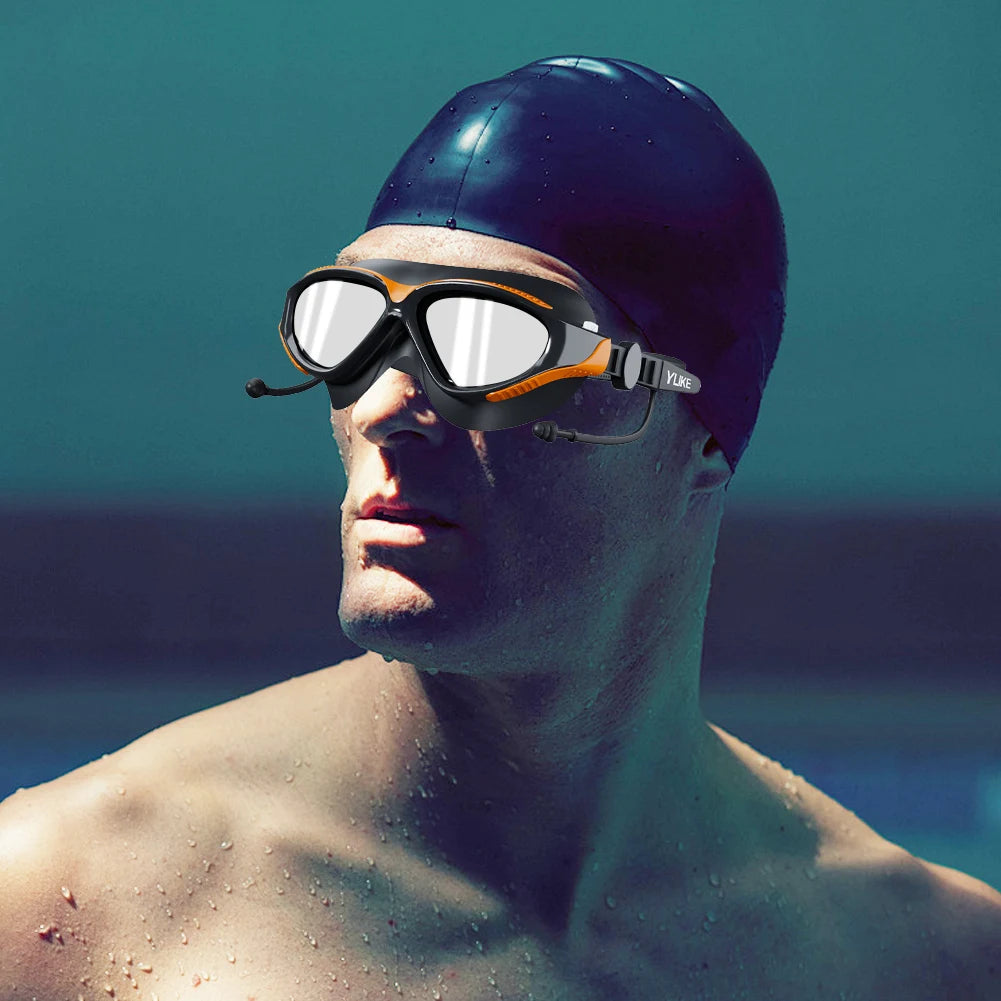 Swimming Goggles HD Waterproof Anti Fog Silicon Swimming Cap in USA