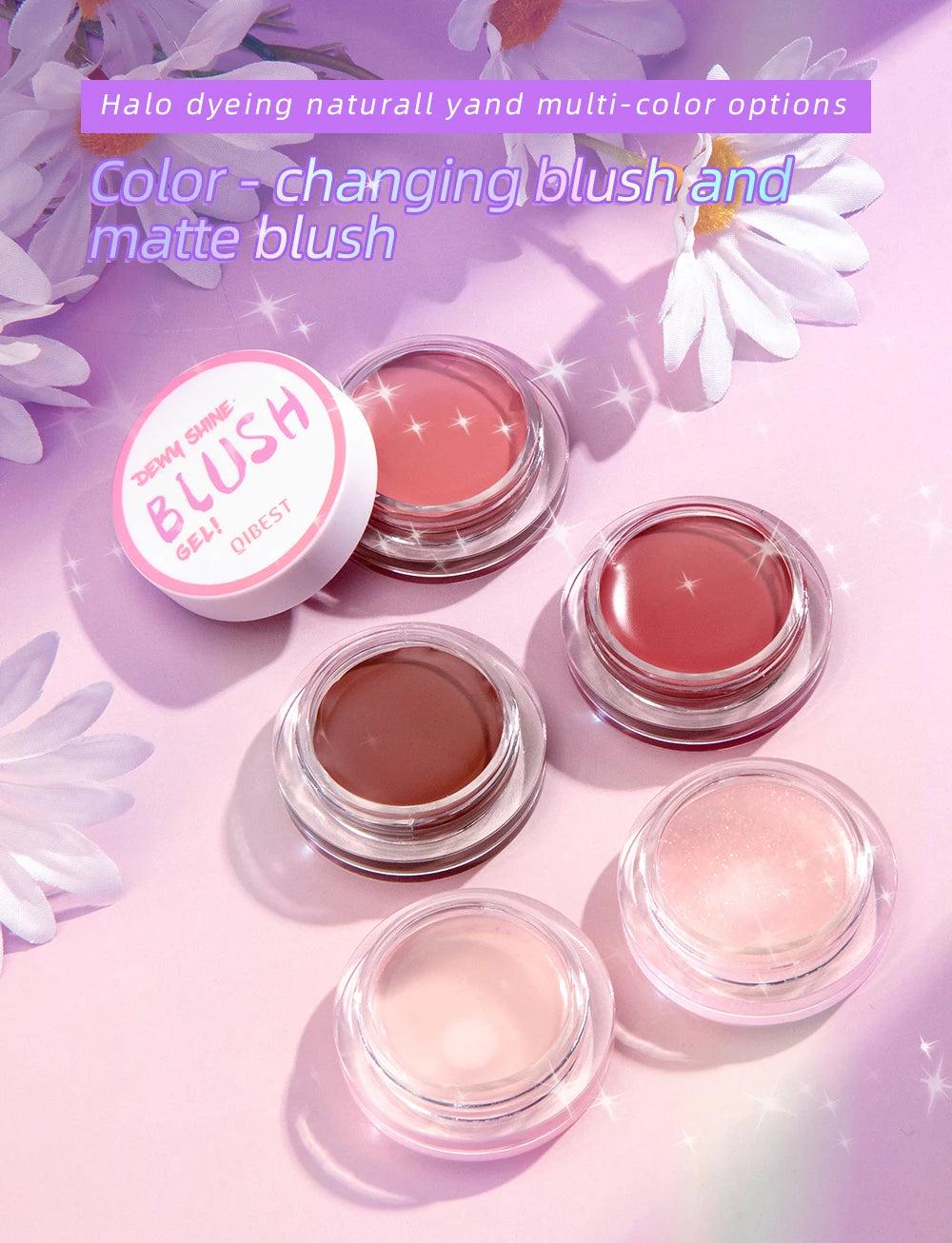 QIBEST Lipstick Blush Stick Eyes Cheek Lip Tint Buildable in USA