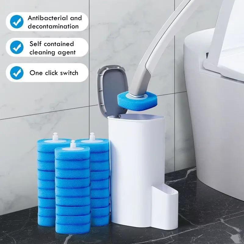 Wall-mounted Disposable Toilet Brush Cleaner