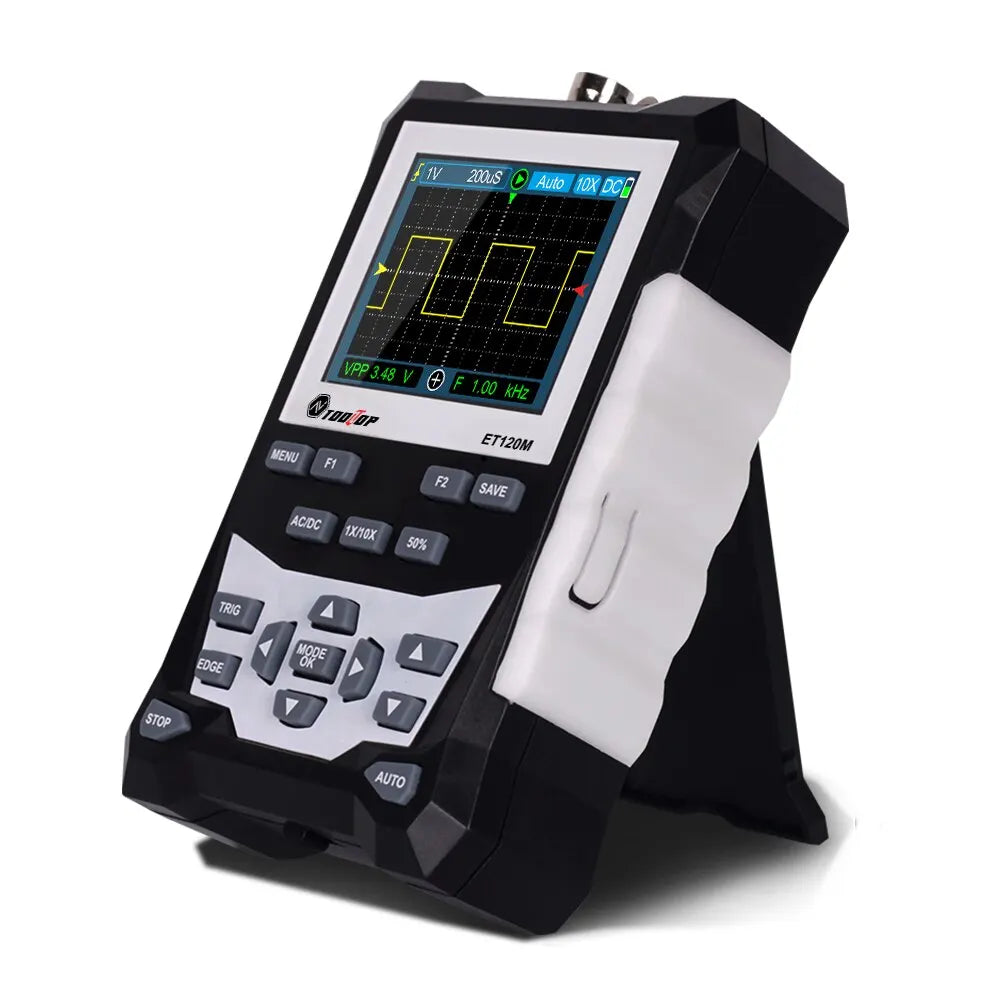 TOOLTOP ET120M 120MHz Handheld Digital Oscilloscope 1Mhz Square Wave S