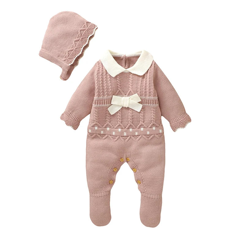 Jumpsuit Long Sleeve Cute Bow Toddler Clothes in USA