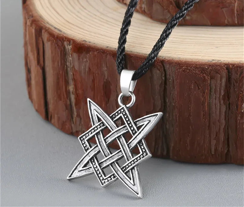 Viking Valknut Pendant Men's Necklace Women Round Pagan in USA