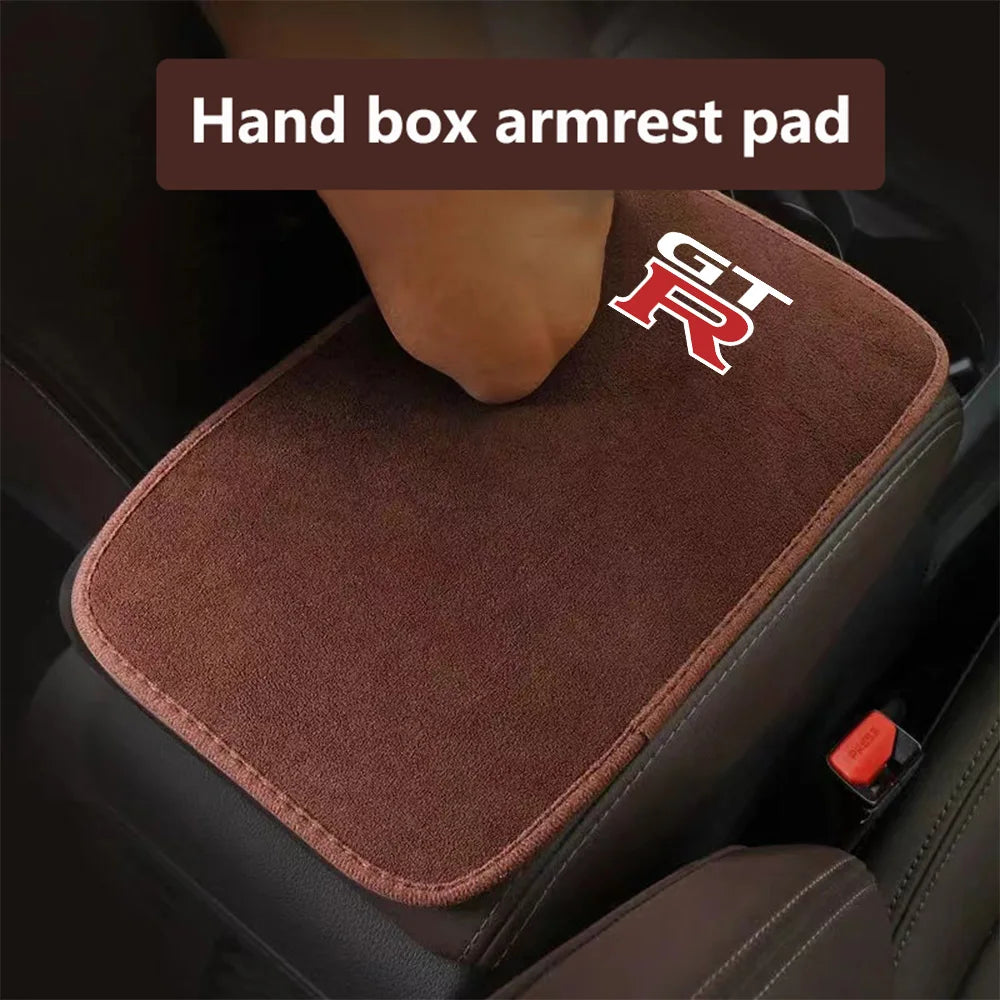 Car armrest box cushion plush material Accessories in USA.