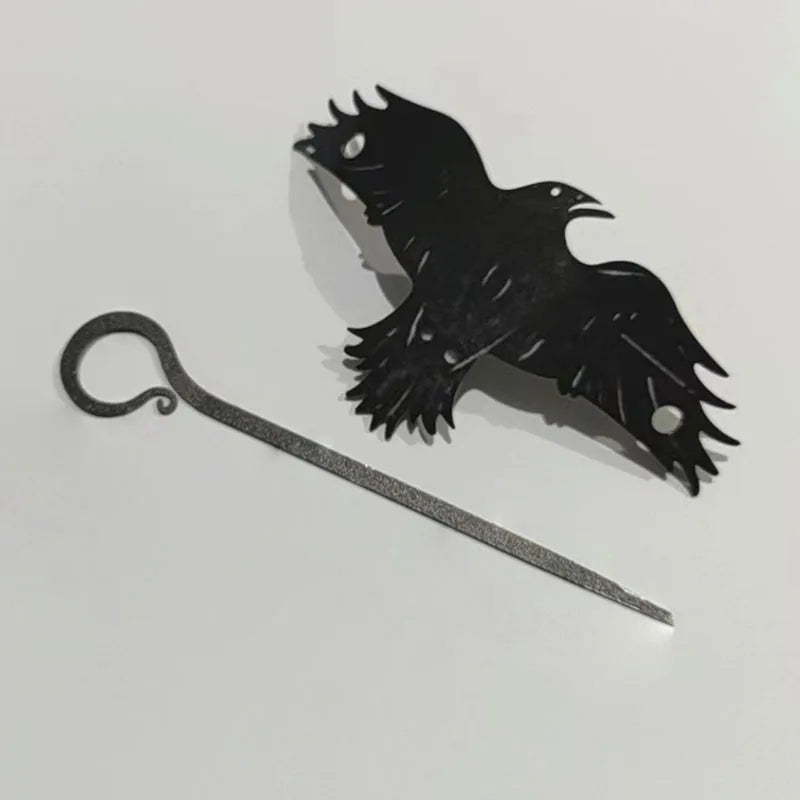 Unique Viking Black Oversized Crow Hair Clip Accessories in USA