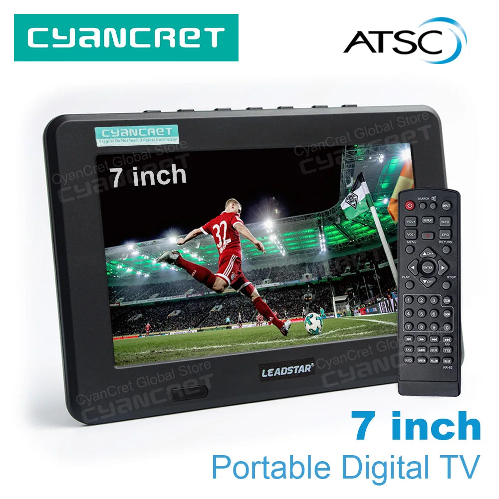 LEADSTAR D7 Portable TV ATSC 7inch Digital Analog in USA.