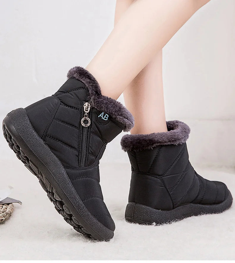 Women's Boots Women's Winter Boots Fur Winter Shoes For Women Ankle Bo