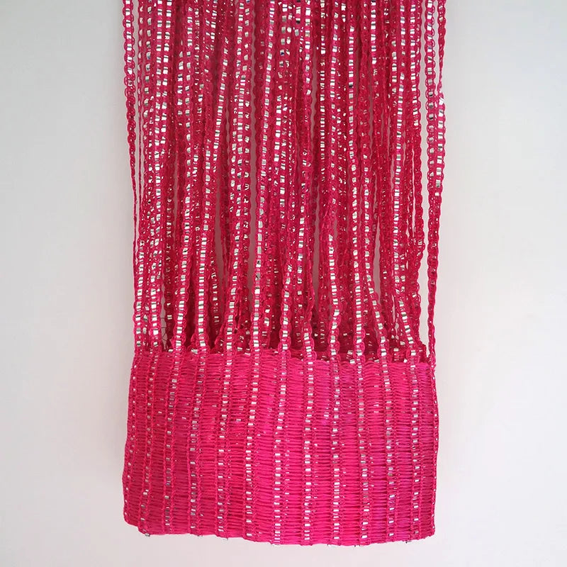 Glitter silver linear door curtain decorative fringe curtain IN USA.