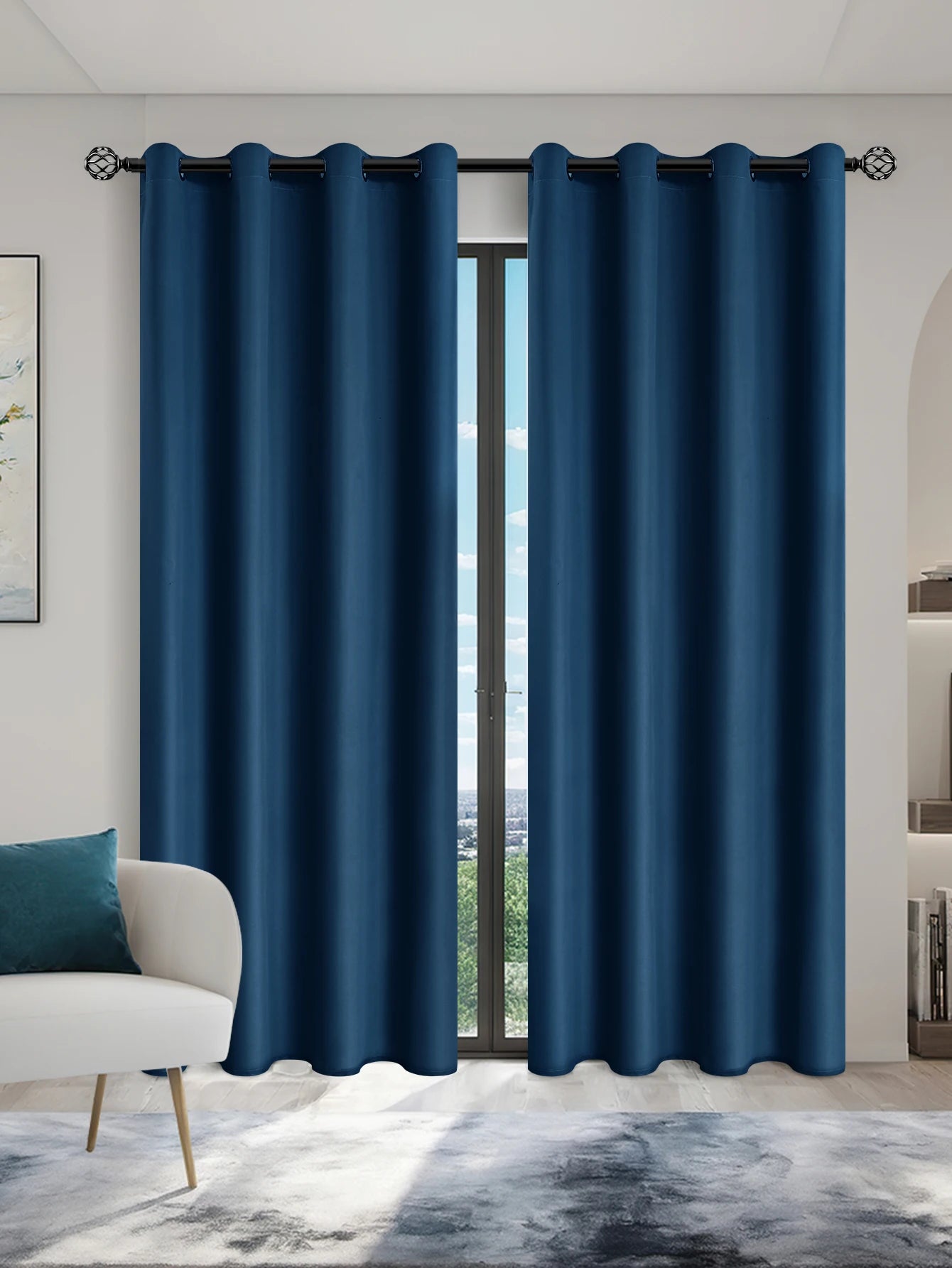 Blackout Curtains Grommets, Total Privacy Drapes Bedroom, in USA