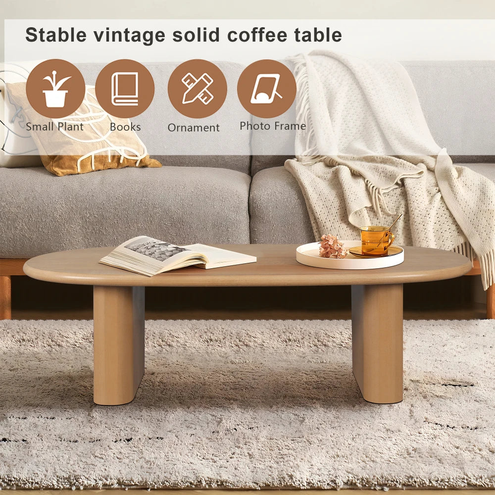 Natural Wood Coffee Table Wooden Side Table IN USA.