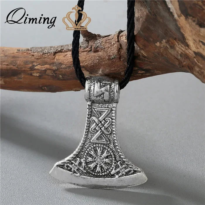 Viking Valknut Pendant Men's Necklace Women Round Pagan in USA