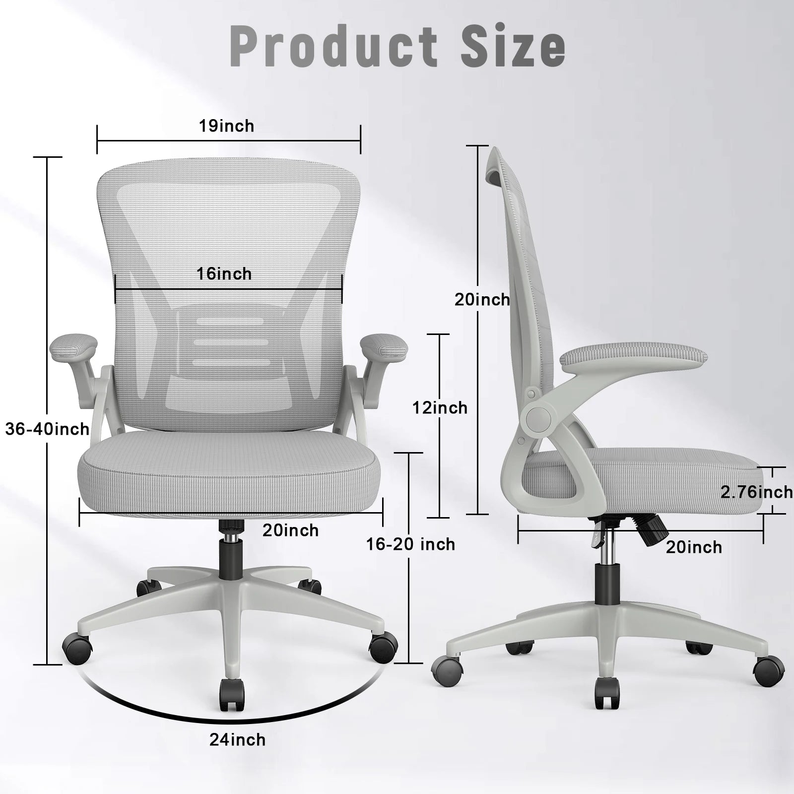 Ergonomic Office Chair with Slide Seat Mesh Seat IN USA.