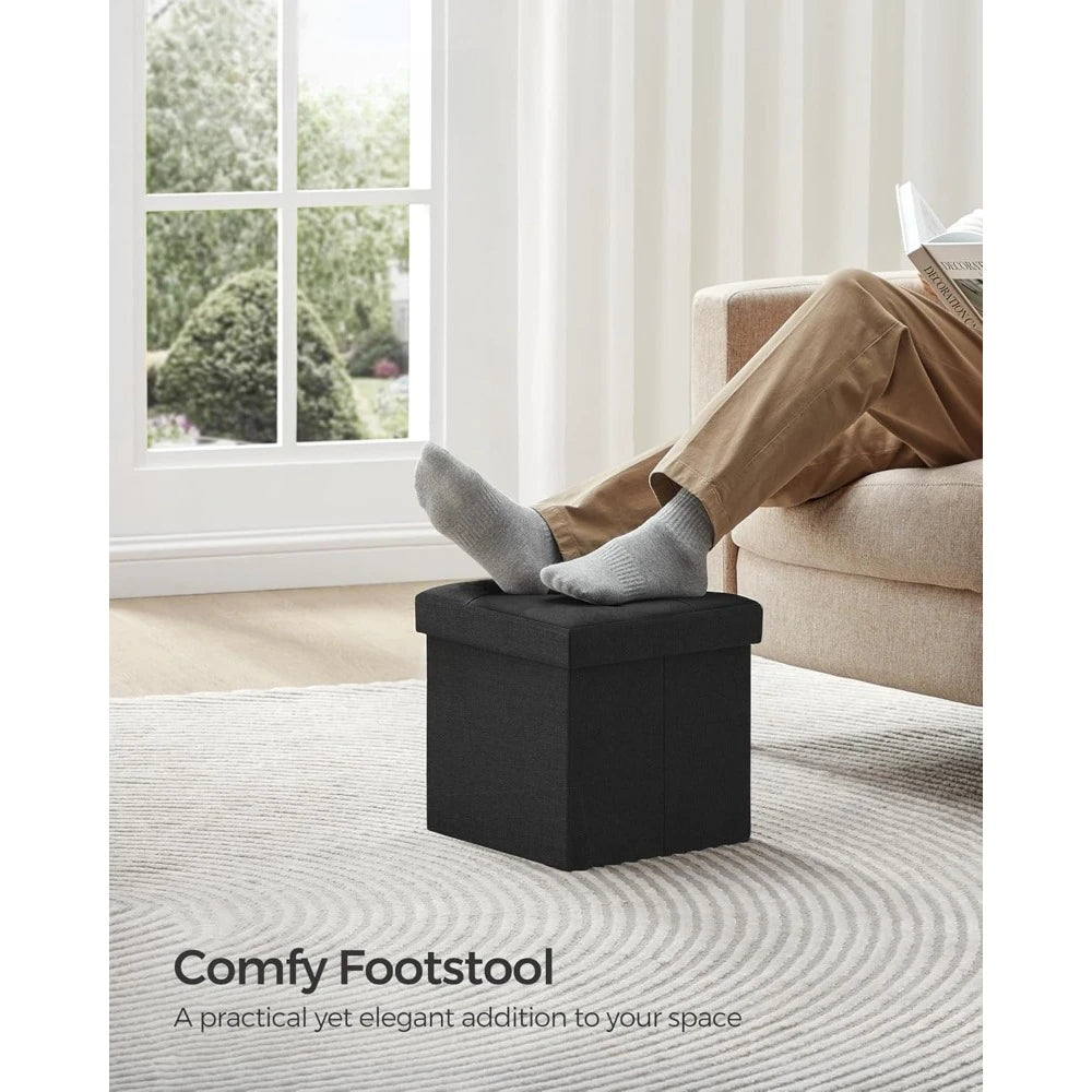 Two Piece Foldable Footstool Set, Footstool, Cube Footstool IN USA.