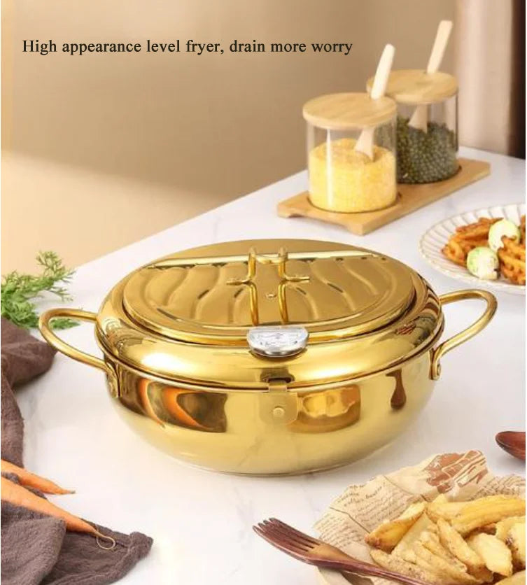 Stainless Steel Pan ,Tempura Fryer Pan, cookware in USA.