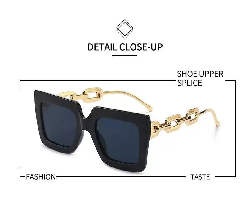 New Women Sunglasses Chain Anti Uv Sun Glasses in USA