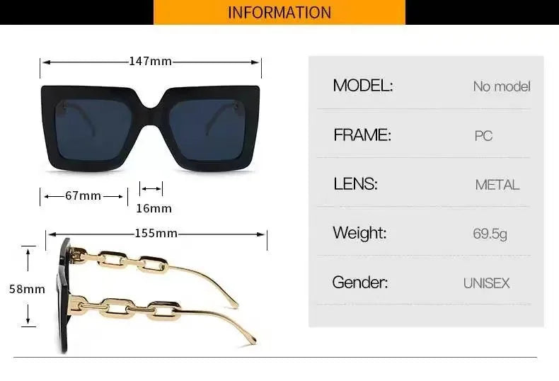 New Women Sunglasses Chain Anti Uv Sun Glasses in USA