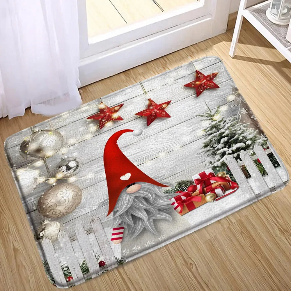 Christmas Bathroom Sets with Shower Curtain Rugs Red Truck in USA.