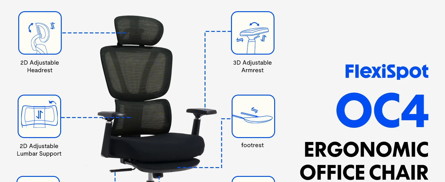 OC Plus Office Chair, Ergonomic Task Chair Adjustable IN USA.