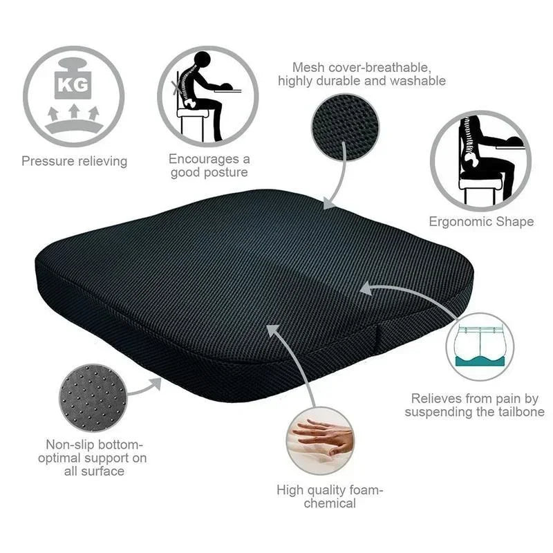 Cushion Non-Slip Orthopedic Memory Foam Coccyx Cushion in USA