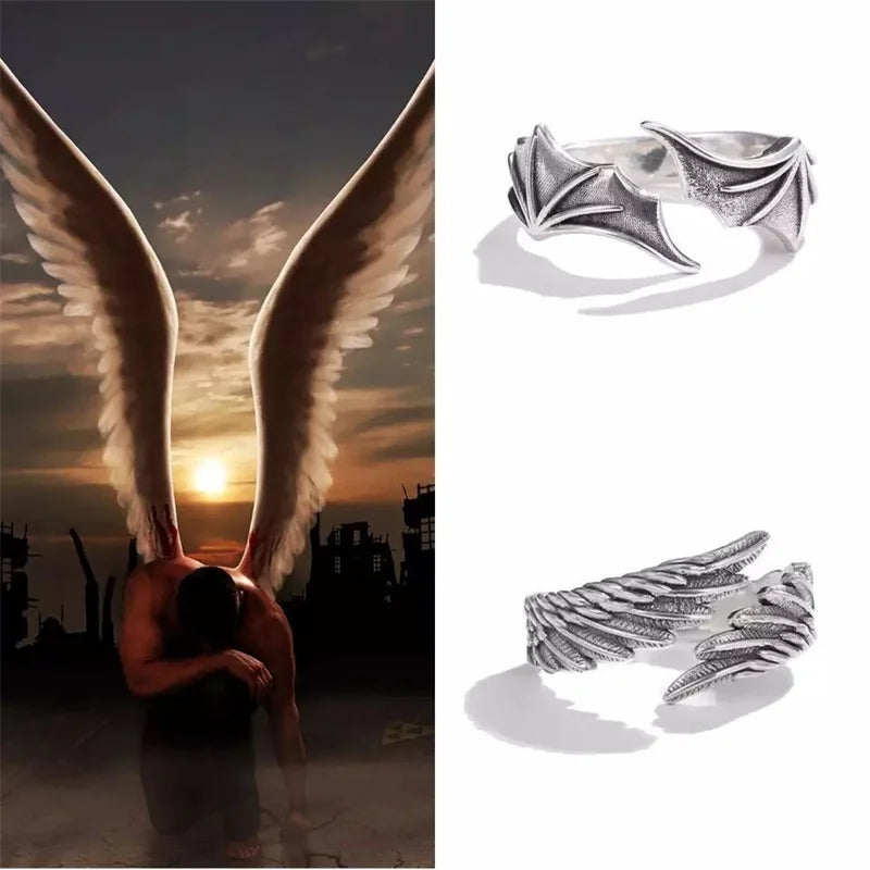 Demon Eye Hip Hop Adjustable Couples Rings Men in USA