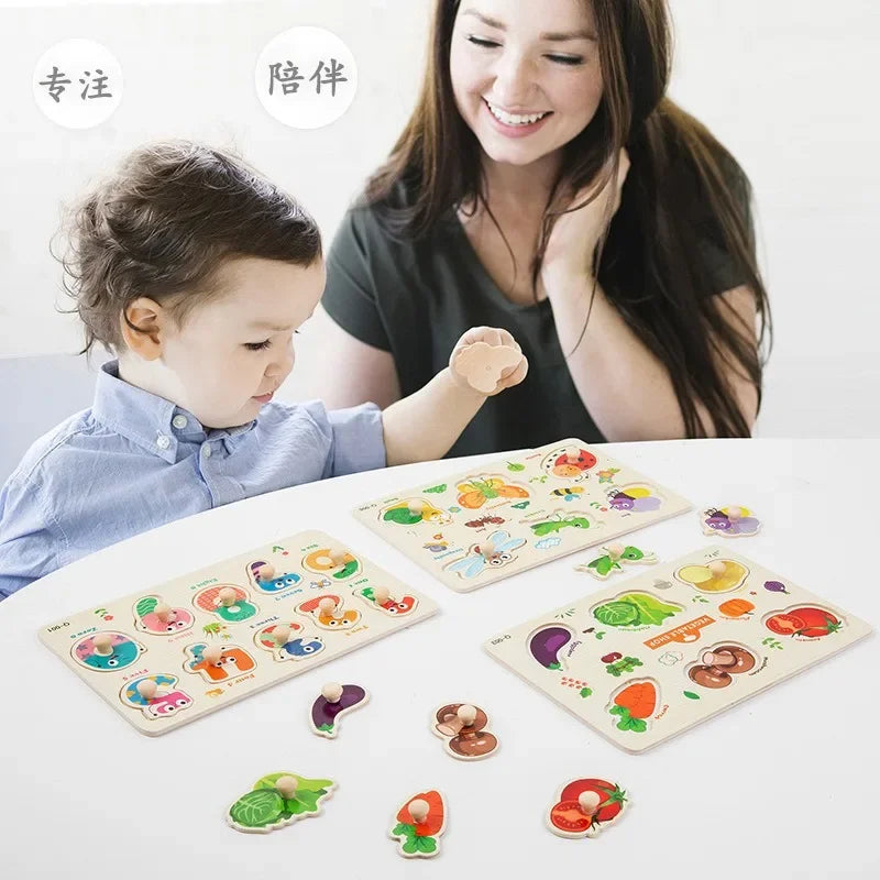 Wooden Puzzles for Toddlers Montessori Baby in USA