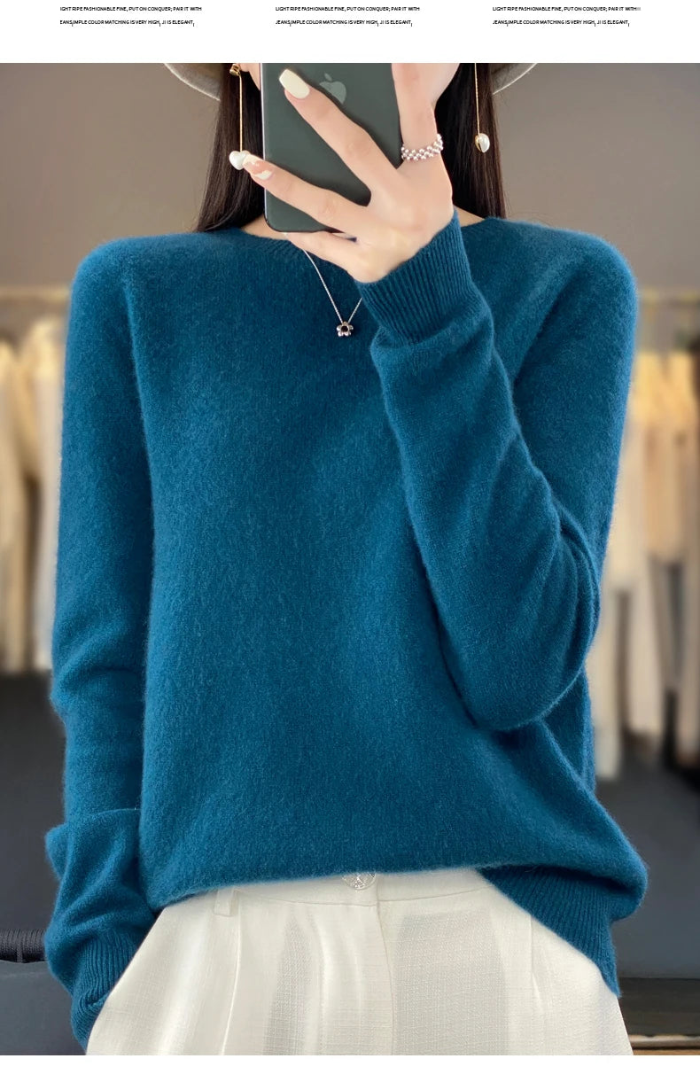 New cashmere sweater women's sweater autumn in USA