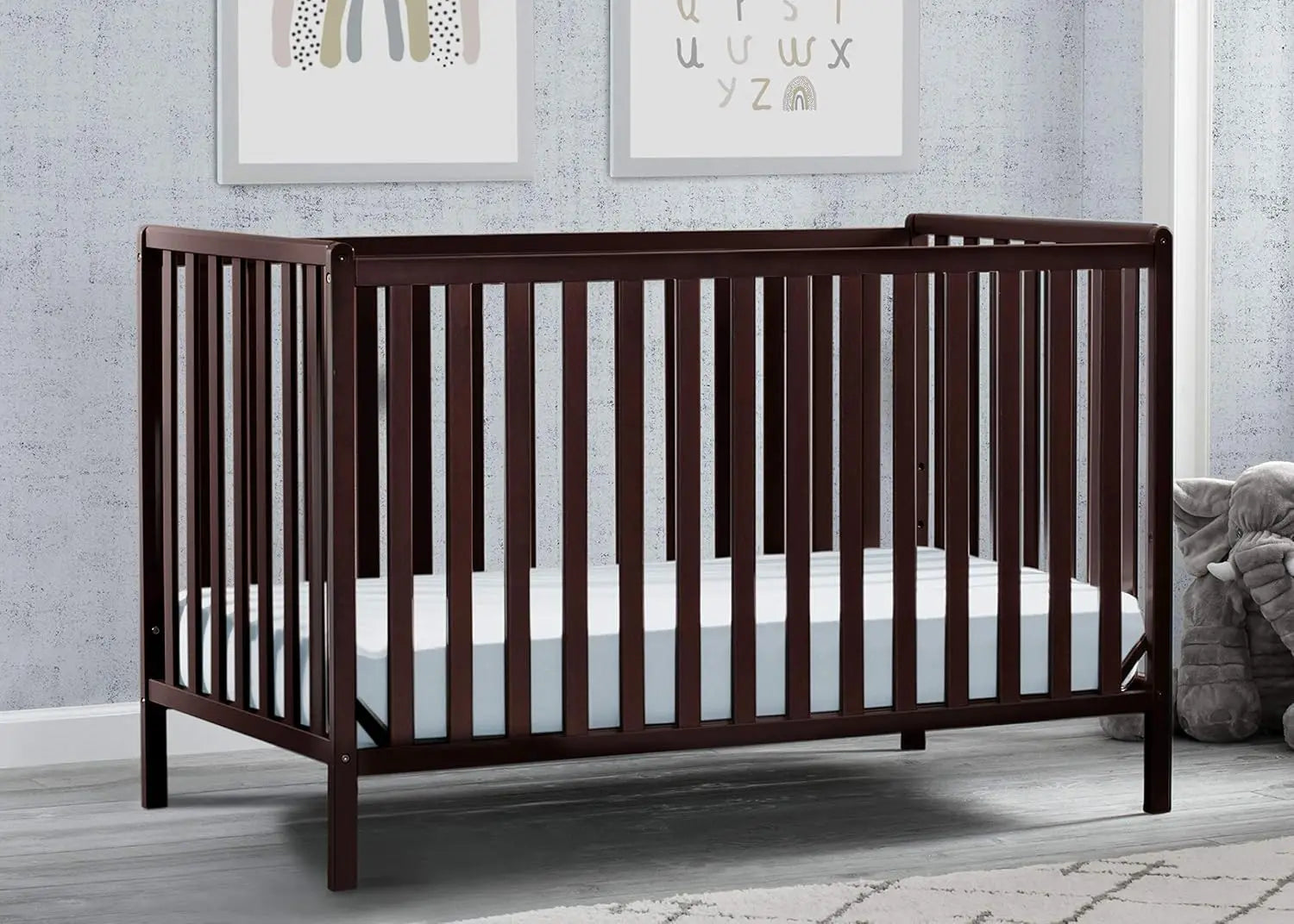 Convertible Crib - Greenguard Gold Certified, Bianca White in USA