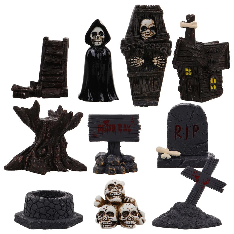 Desktop Halloween Baubles Mini Tombstones Figurine in USA