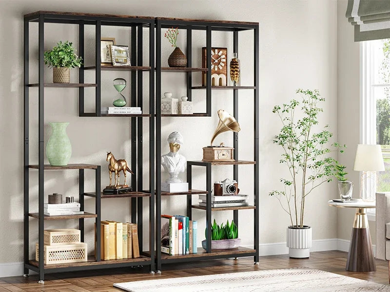 Bookshelf Bookcase, Industrial Open Bookcase Storage IN USA.