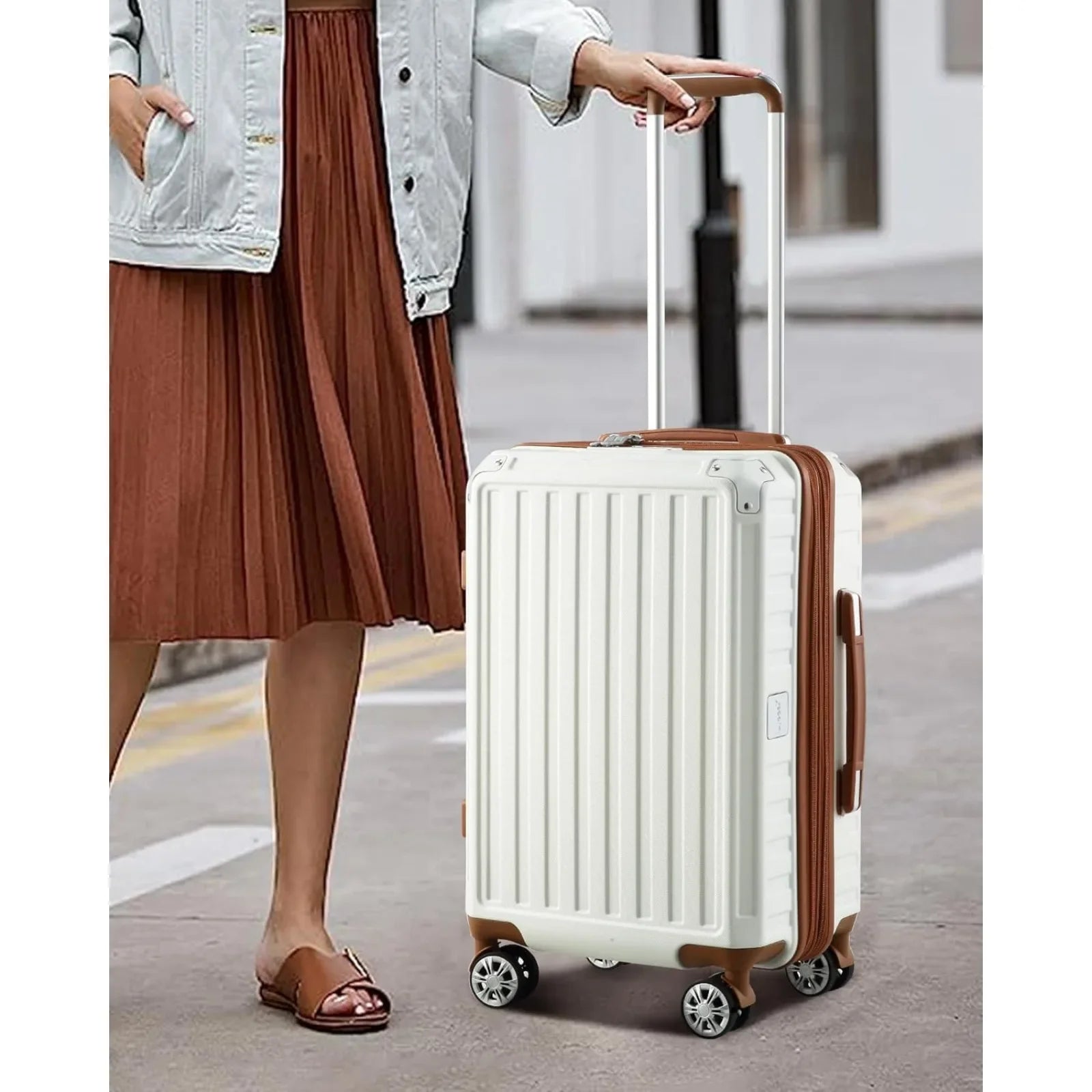 Expandable Hard Shell Suitcases Spinner Wheels in USA