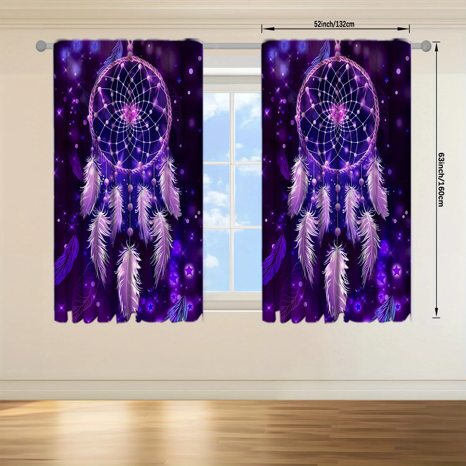 Dream Catcher Printed Curtain for Home Decor in USA