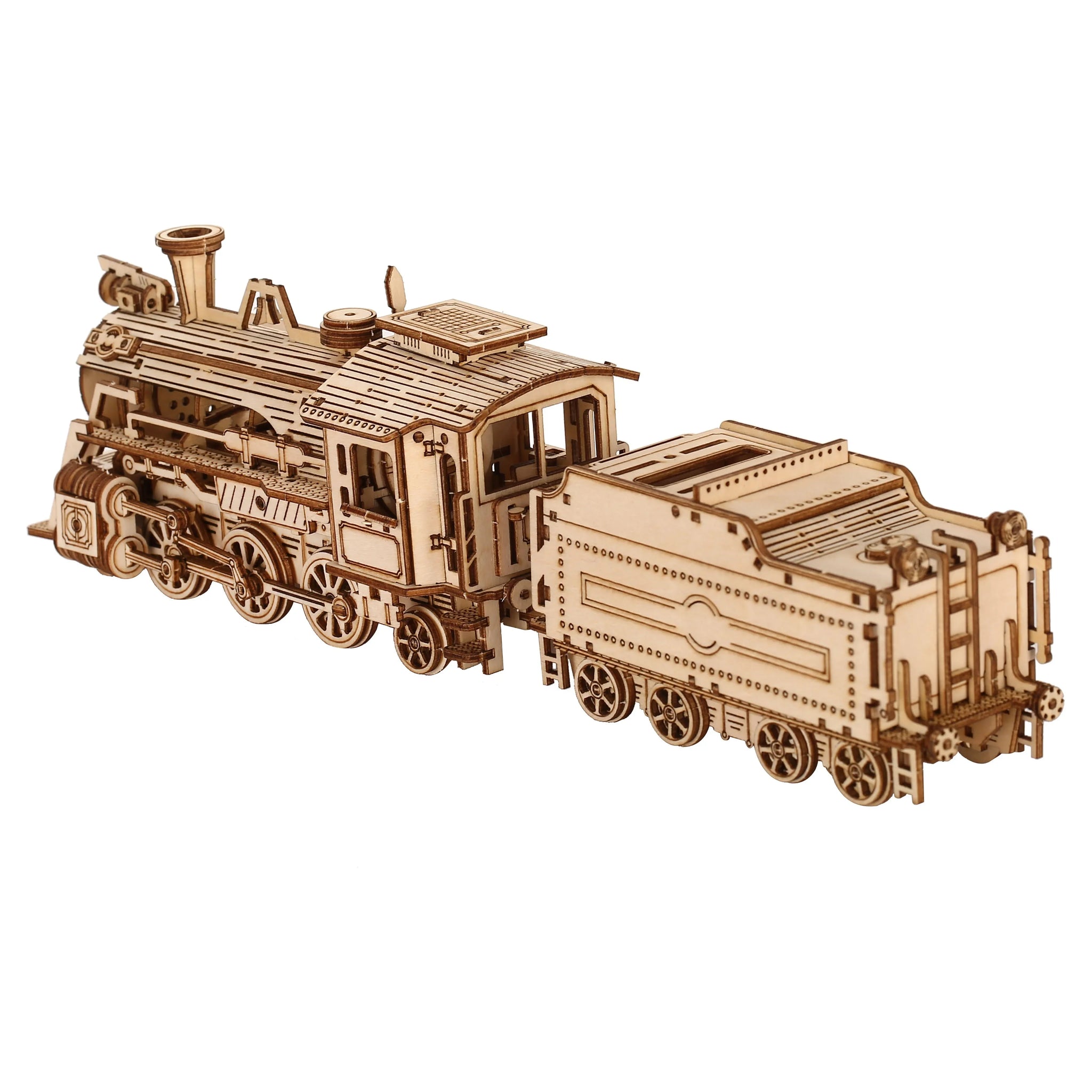 Locomotive Model DIY Wooden Puzzle Building Block Kits in USA