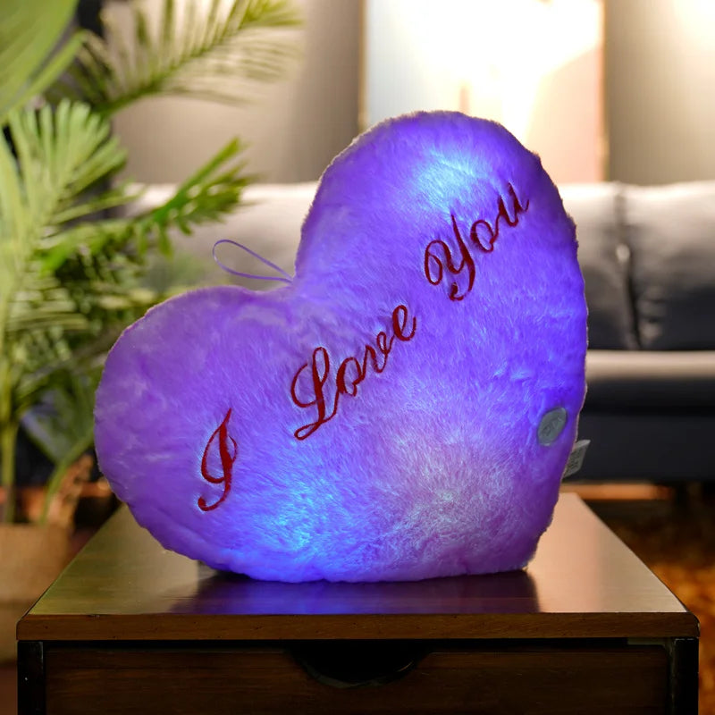 Children Plush Light Heart Toy Soft Present Birthday in USA