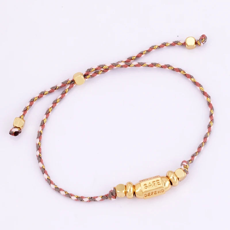 Nature Cotton Cord Knotting Evil Eye Bracelet in USA