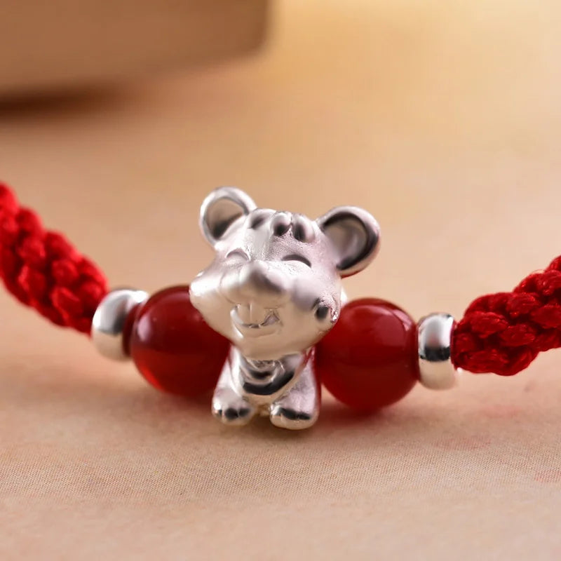 Sterling Silver Red Rope for Women and Men Korean Version in USA.