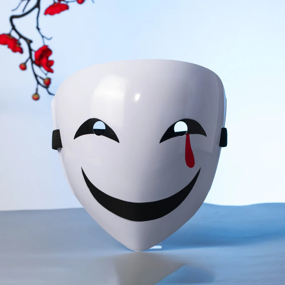 Black Bullet PVC Leech Smile Mask Disguised As Ghost Face in USA