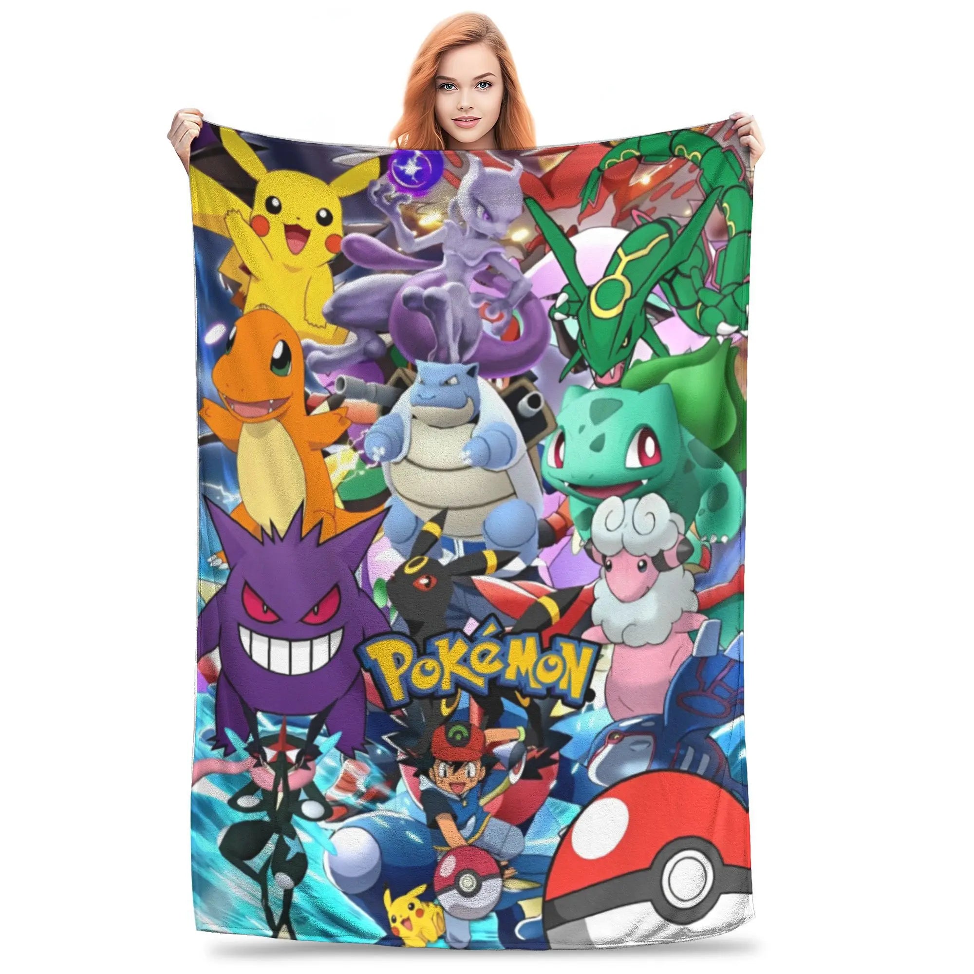 Pokemon Characters Pikachu Blanket Multiple Sizes in USA.