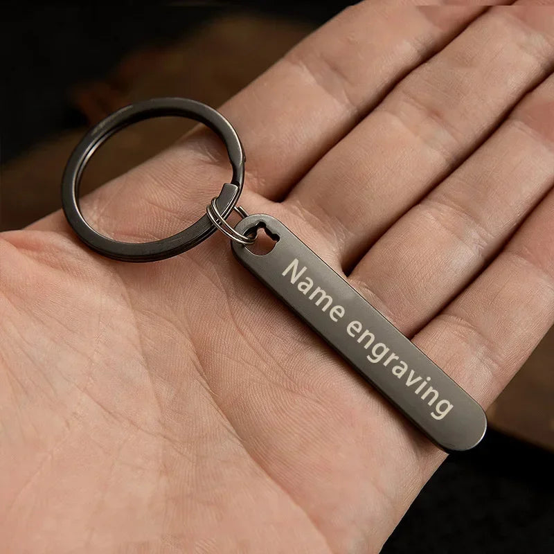 Customized Keyring Car Phone Number Name Gift in USA